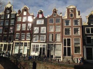 Golden Age canal houses on Brouwersgracht in Amsterdam
