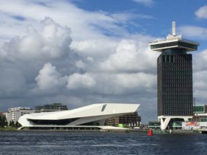 Talk & Walk: EYE Film Institute by Delugan Meissl and Adam Tower by Claus en Van Wageningen in Amsterdam