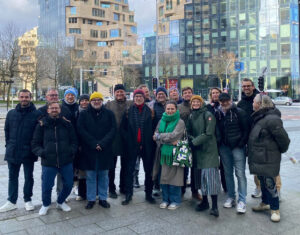 groep op architectuurtour